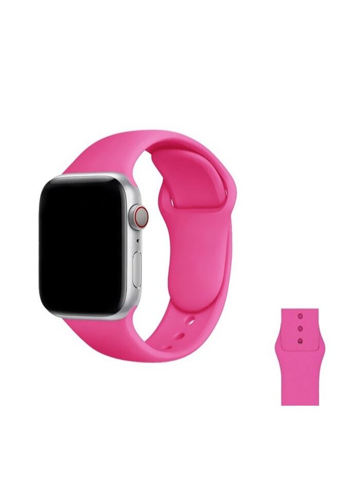 Apple Watch Band 41mm 40mm 38mm Soft Silicone Sport Band Replacement Wrist Strap Compatible for iWatch Apple Watch Series 7/SE/6/5/4/3/2/1,Nike+,Sport,Edition - Image 1