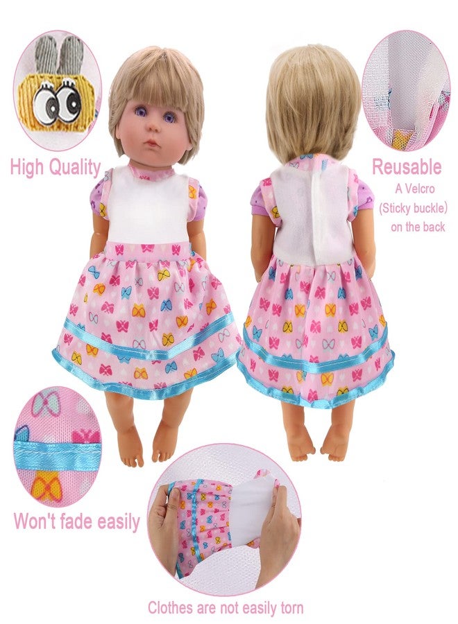 Digabi Alive-Baby Doll Clothes and Accessories - 6 Sets for 12 Inch Dolls - Dress, Pajamas, Lovely Outfits for Christmas, Birthday - Image 2