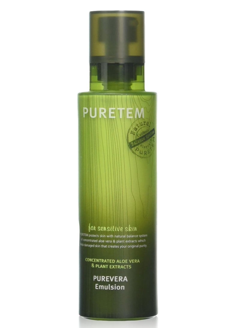 Kwailnara Puretem Purevera Facial Skin Emulsion Lotion 100% Organic Aloe Vera 130ml - Image 1