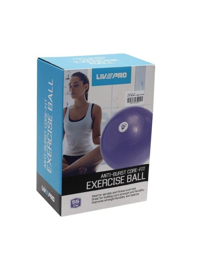 LivePro Anti - Burst Core - Fit Exercise Ball 55CM  - Image 3