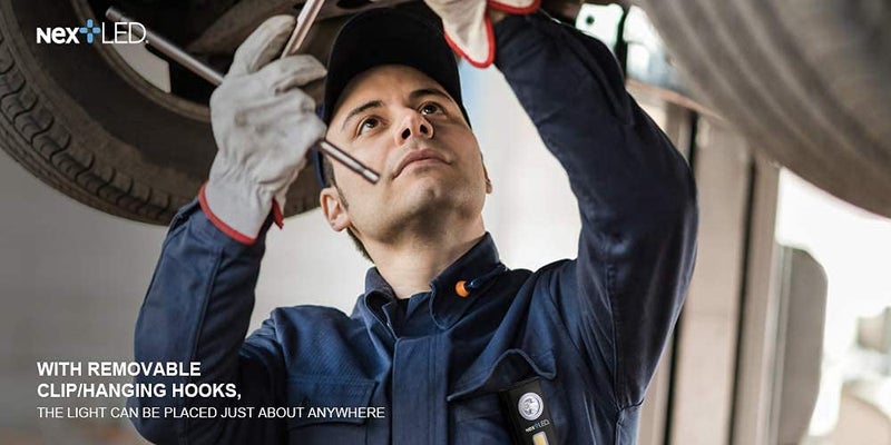 NextLED NT-6786 Rechargeable Slim Rechargeable LED Work Light. Clip on Pocket Flashlight, Cast Aluminum Body, Strong Magnet, Power Bank, IPX4 Waterproof, Spot & Flood Light 2 in 1, Repair/Outdoor - Image 3