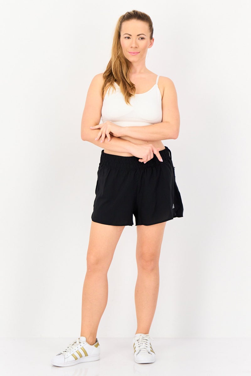 Adidas Women Sportswear Fit 3 Inseam Outdoor Shorts, Black - Image 4