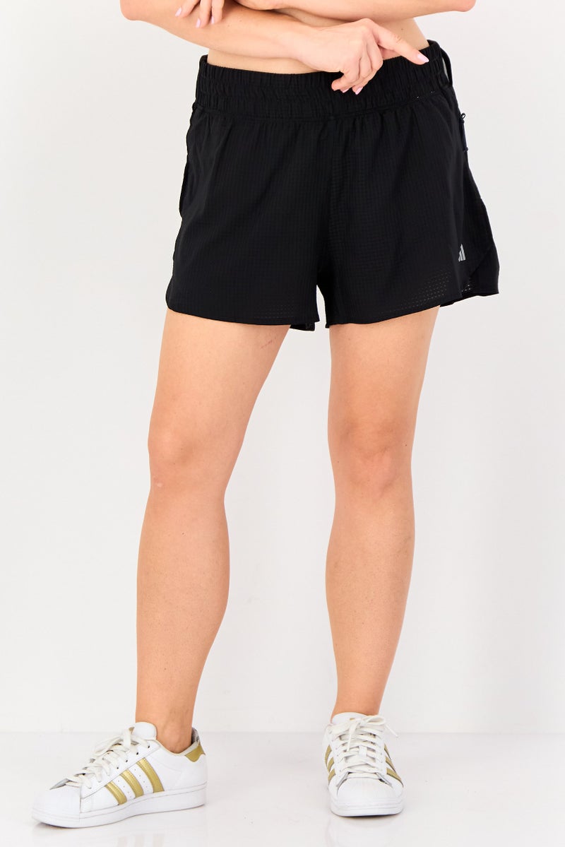 Adidas Women Sportswear Fit 3 Inseam Outdoor Shorts, Black - Image 1
