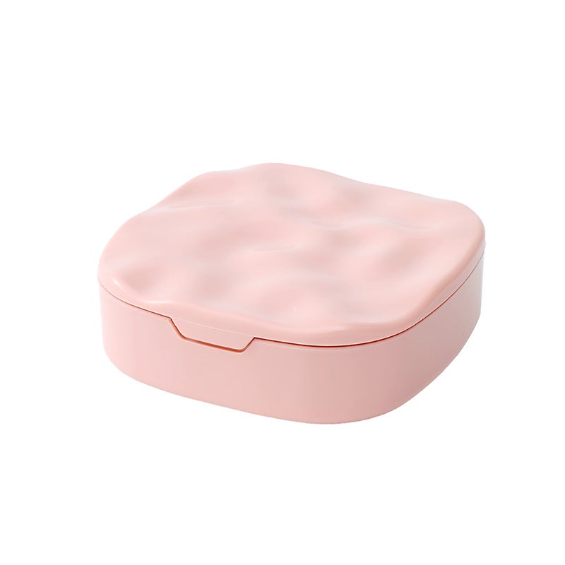 Electroplated Small Mirror Women'S Portable Cosmetic Mirror Small Size Cute Portable Foldable Dormitory Student Handheld Double-Sided Mirror - Image 1