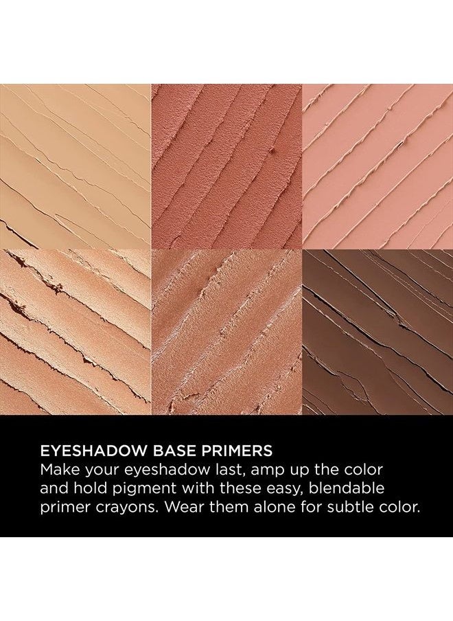 Eyeshadow Primer Base – Professional Grade Eye Primer Crayon w/ Sleek Retractable Tip for Long-Lasting Makeup & All-Day Color Payoff, Prevents Creasing (Ignite, Light Caramel Matte)