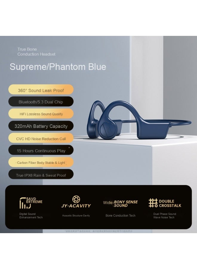 X7 Bone Conduction Running Headphones — Ultra-Long Battery Life, Comfortable for Extended Wear, Open-Ear Design, Waterproof Bluetooth Earphones