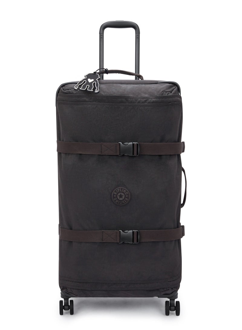 kipling Basic Plus Spontaneous Large 4-Wheeled Suitcase Black Noir - Image 1