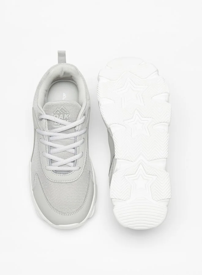 Oaklan by Shoexpress Women's Textured Sports Shoes With Lace-Up Closure