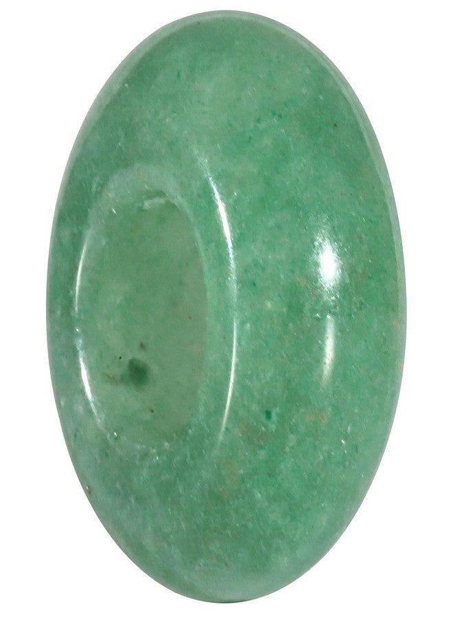 mookaitedecor 25 Pcs Green Aventurine Large Hole Beads Stone Rondelle Gemstone Loose Beads for Jewelry Making, Bracelet, Macrame Projects, DIY Crafts, 8x14 mm - Image 4