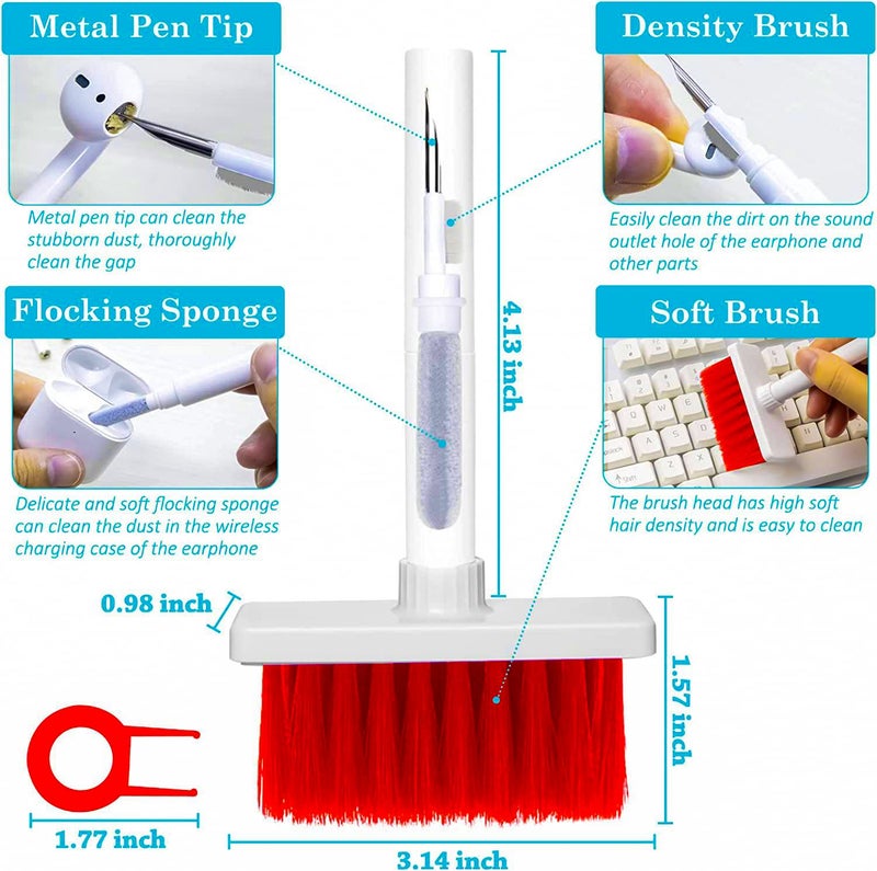 VRPRIME 500ML Laptop Cleaning Kit Screen Cleaner for Keyboard Mobile Phone, Camera Lens, Computer, Gadget, Electronic, TV | with Large Microfibre Cloth & Keyboard AirPods Cleaner Brush - Image 3