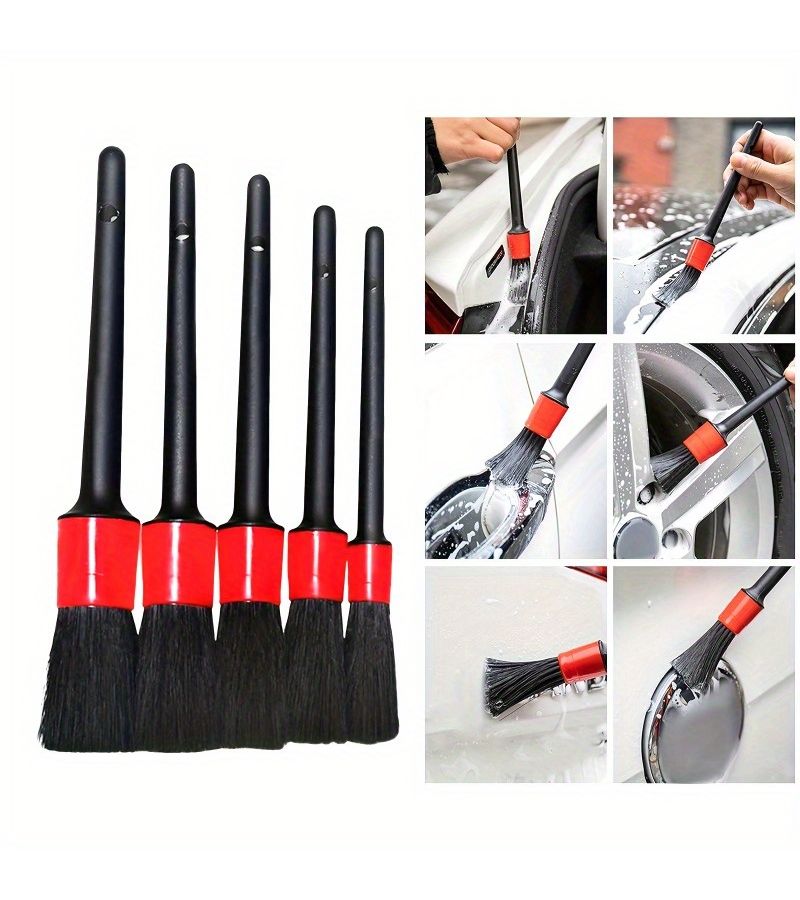 24 Pieces Car Detailing Brush Set Car Wash Kit Including Brushes For Wheels Interior Dashboard And Air Vents - Image 3