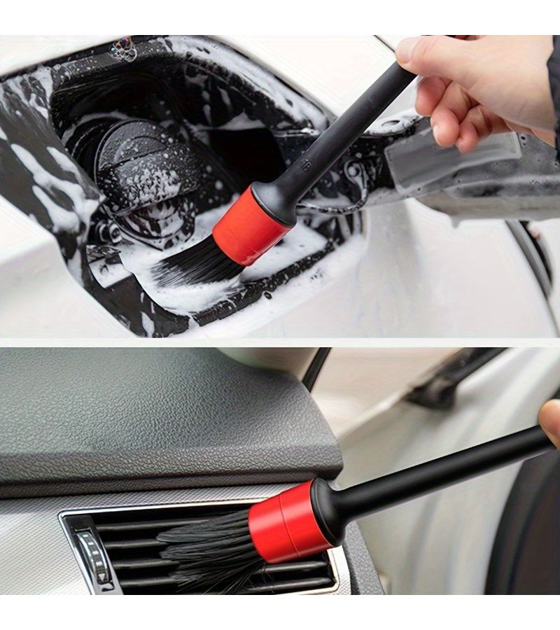 24 Pieces Car Detailing Brush Set Car Wash Kit Including Brushes For Wheels Interior Dashboard And Air Vents - Image 4