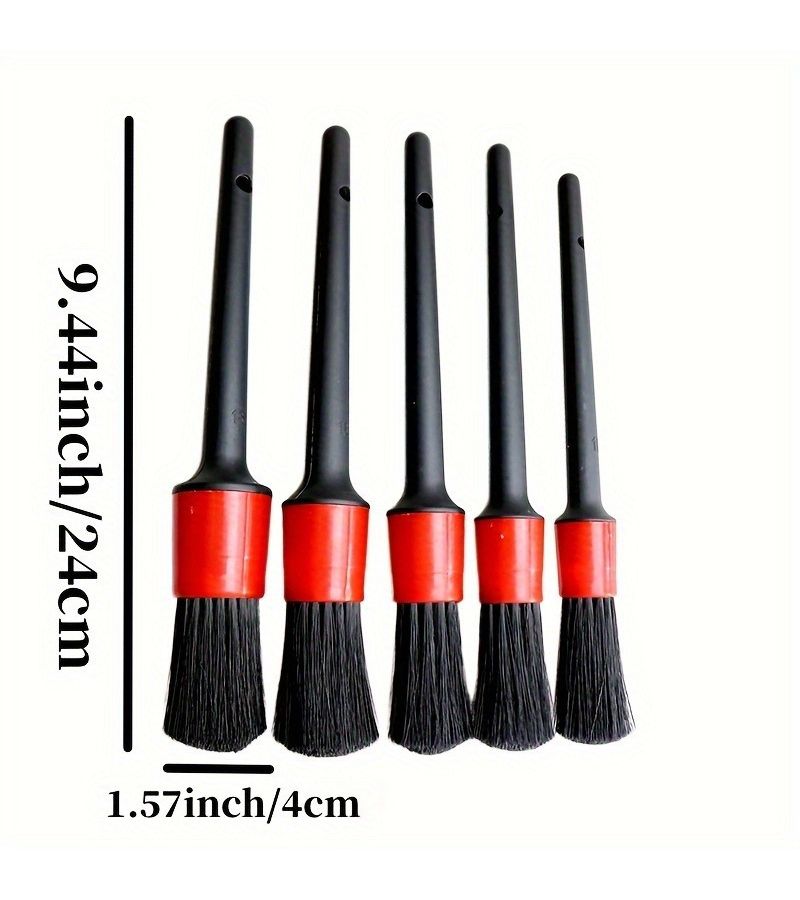 24 Pieces Car Detailing Brush Set Car Wash Kit Including Brushes For Wheels Interior Dashboard And Air Vents - Image 2