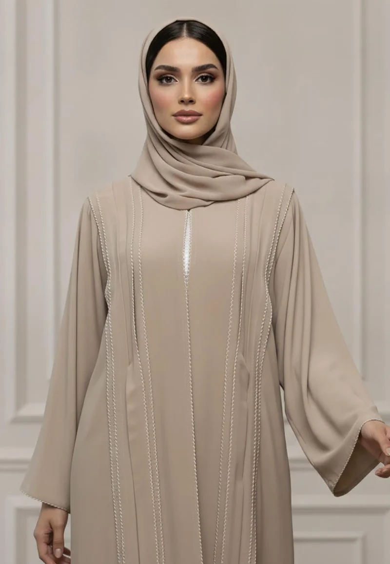 نخبة Linear Pintuck Abaya | Nida Fabric-914