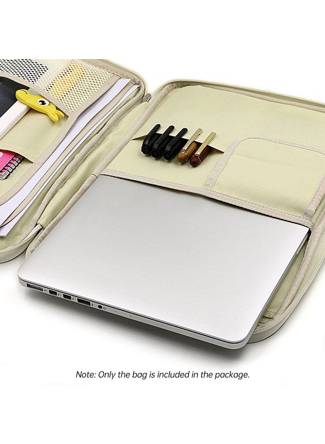 Generic Multi-Functional A4 Document Bags Portfolio Organizer Waterproof Travel Pouch Zippered Case for Pads Notebooks Pens ID Card Gift for Students Travelers Businessman  - Image 3