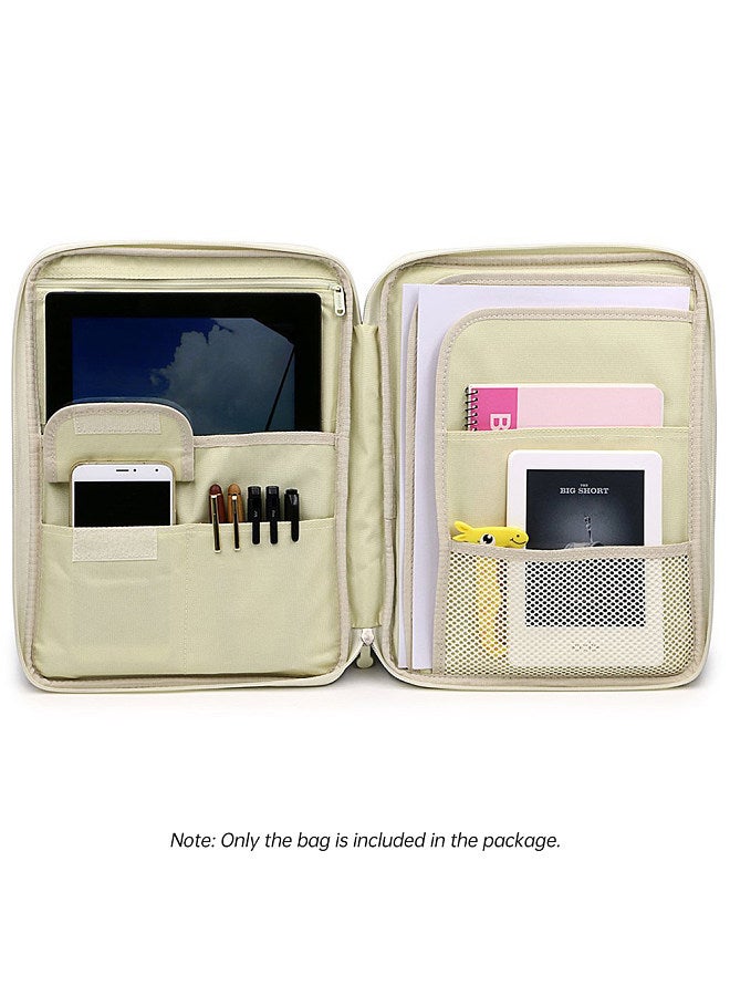Generic Multi-Functional A4 Document Bags Portfolio Organizer Waterproof Travel Pouch Zippered Case for Pads Notebooks Pens ID Card Gift for Students Travelers Businessman  - Image 2