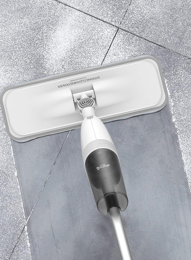 Deerma TB500 Water Spray Mop Carbon Fiber Dust Collector 360° Rotating 350ml Tank Waxing Mop | Quick-Drying | 95cm Wide Spray Area | Lightweight | Add Disinfectant Water | 2ml Fine Mist - White - Image 3