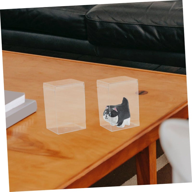 Stacking Storage Bins With Lids 5 Pack Clear Plastic For Toys Models And Figurines - Image 4