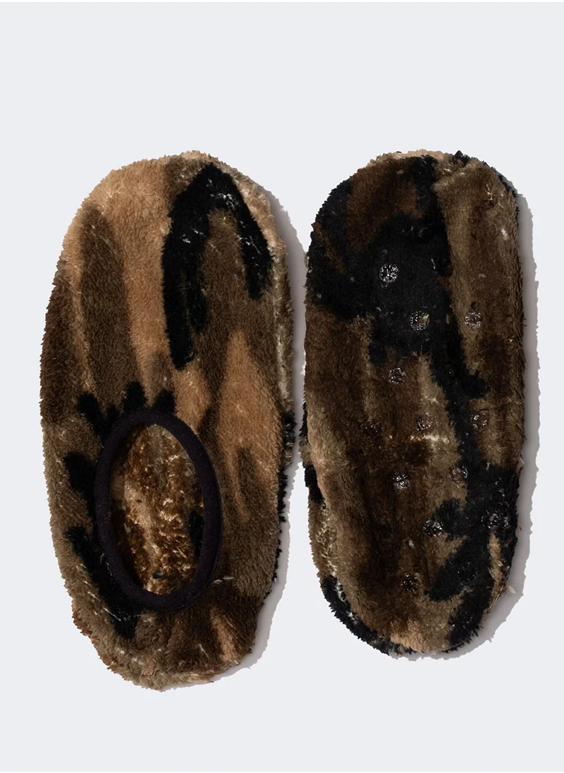 DeFacto Flat Sole Plush Slippers