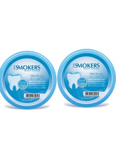 Eva Toothbrushing powder for smokers with fluorine 40 gm  ( 2x )  - Image 1