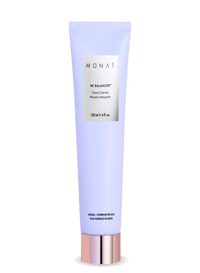 MONAT Be Balanced Foamy Cleanser - Purifying & Softening Foaming Facial Cleanser. Skin-Smoothing Antioxidants and Natural Fruit Acids Foaming Face Wash. Cleansing Foam - Net Wt. 120 ml / 4.0 fl. oz. - Image 1