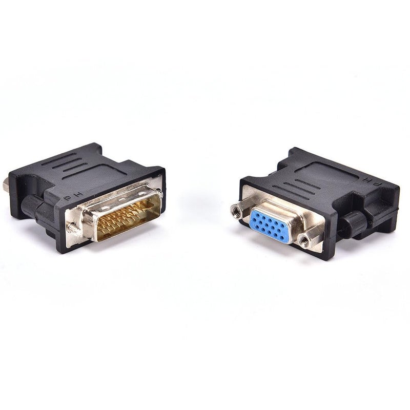 (1Pcs) DisplayPort to DVI/VGA Adapter Converter for Laptops, Monitors, and Projectors | Display Port DVI VGA Converter serves essential bridge | Durable construction | Easy installation