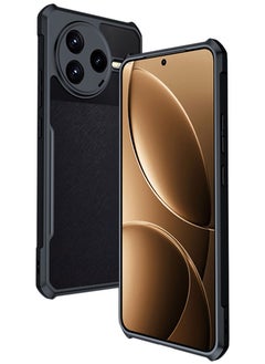 XUNDD for Xiaomi POCO F7 Ultra Case, Camera Protection, Soft TPU Cover, Transparent/Black  - Image 1