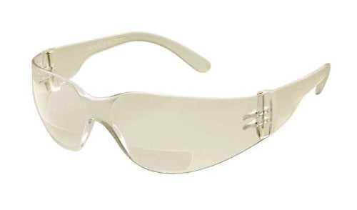 Gateway Safety نظارات أمان غيتواي 46MM25 ستارلايت MAG، تكبير 2.5 ديوبتر، عدسة مرآة شفافة داخل/خارج، إطار شفاف - Image 3