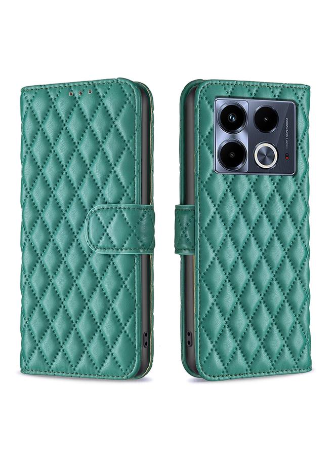 اس-توب جراب لهاتف Infinix Note 40 4G Diamond Lattice محفظة جلدية قابلة للطي - Image 1