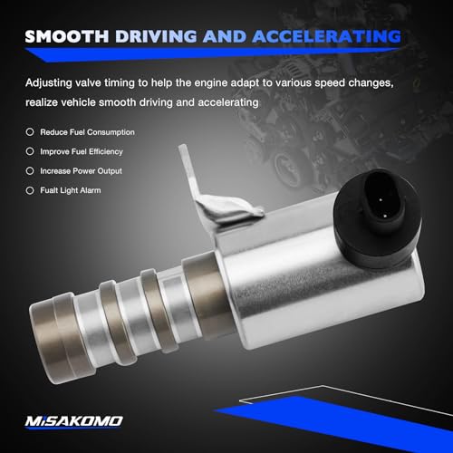 Misakomo Variable Valve Timing VVT Solenoid Valve, Compatible with 2011-2020 Ford Transit F150 Flex Edge Lobo Explorer Expedition Mustang Taurus Lincoln MKX MKS MKT MKZ, Replace 917-197 Oil Control Valve - Image 3