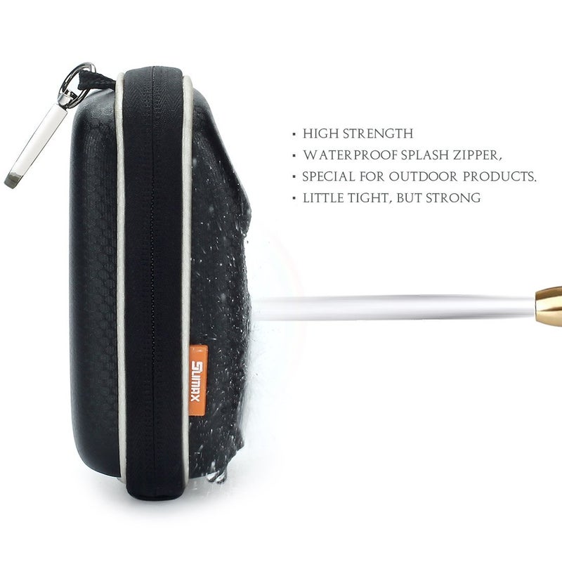 SUMAX حقيبة كاميرا رقمية مضادة للصدمات مصنوعة من EVA صلبة لحماية كاميرات كانون باور شوت SX730 HS G9 X نيكون COOLPIX A900 W100 باناسونيك لوميكس DMC TZ80 سوني سايبر شوت DSC WX500 HX90 RX100، سوداء - Image 5