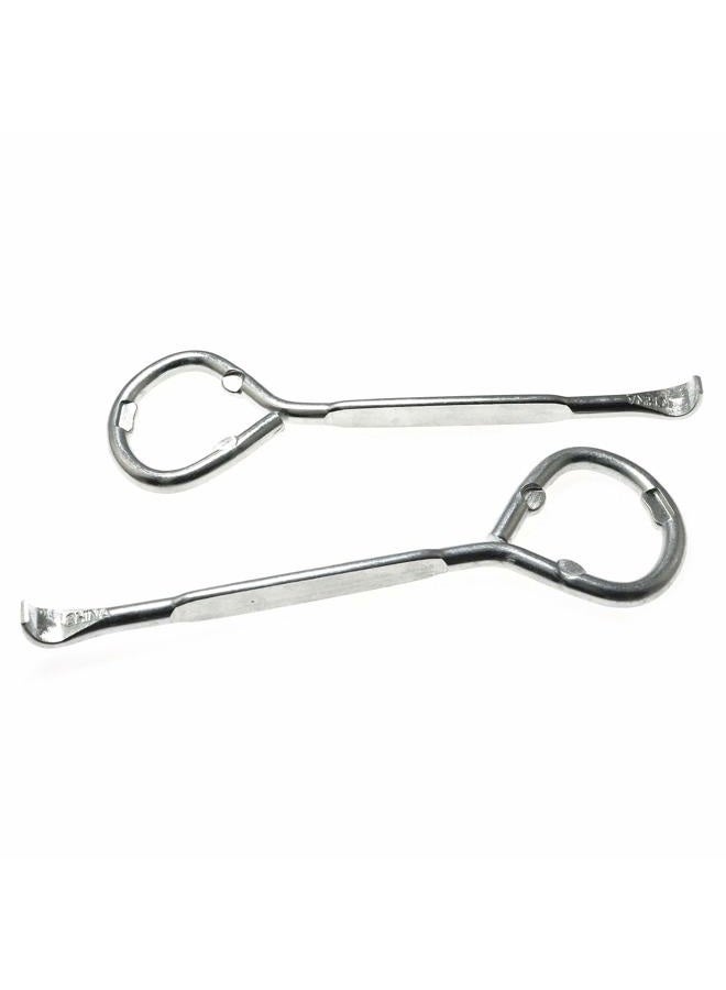 RLECS 2pcs Stainless Steel Simple Can Opener Multifunctional Can Opener, Bottle Opener, Paint Bucket Opener Beer Screwdriver - Image 2