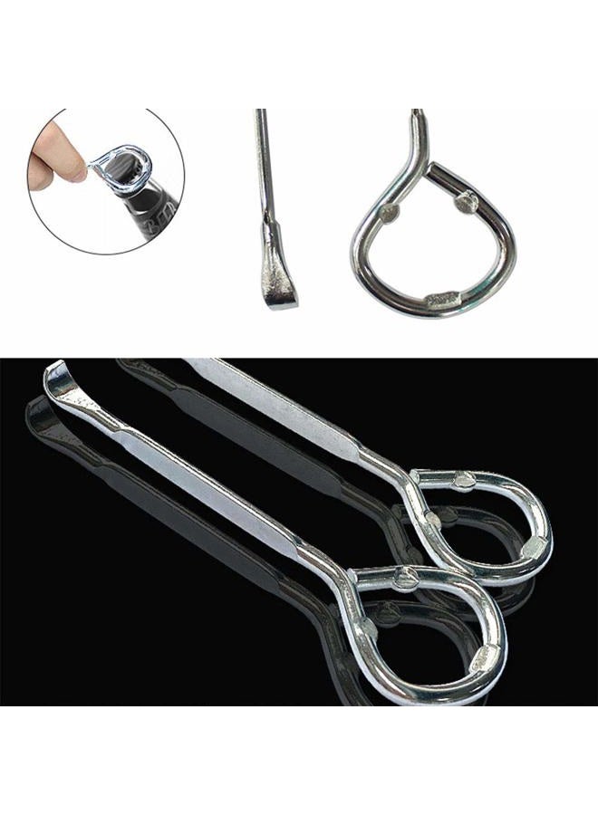 RLECS 2pcs Stainless Steel Simple Can Opener Multifunctional Can Opener, Bottle Opener, Paint Bucket Opener Beer Screwdriver - Image 4