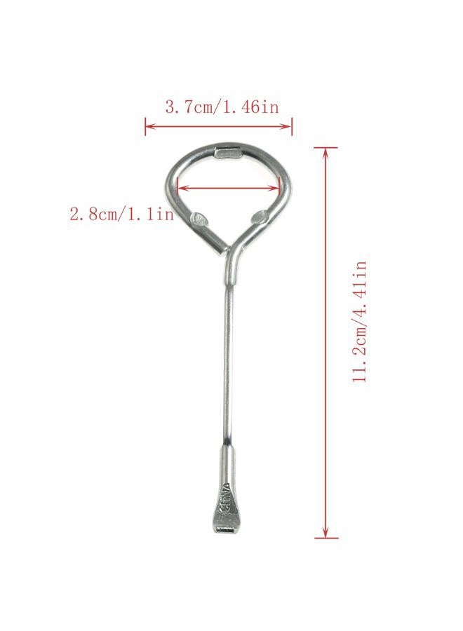 RLECS 2pcs Stainless Steel Simple Can Opener Multifunctional Can Opener, Bottle Opener, Paint Bucket Opener Beer Screwdriver - Image 3