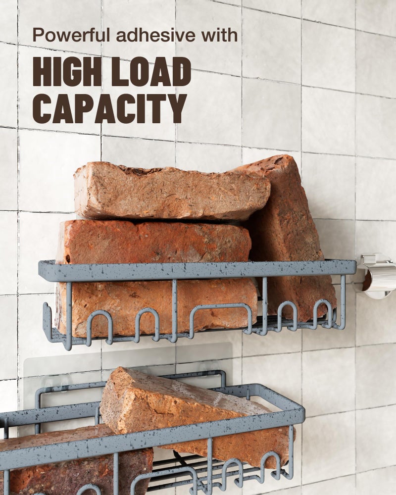 فيكن veken undarsive دش Caddy 6 عبوات ثقيلة تحمل أرفف دش مثبتة على الحائط الكبير رفوف رف - Image 4