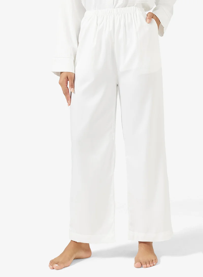 Ginger Satin Button Up Relaxed Fit Pyjama Set