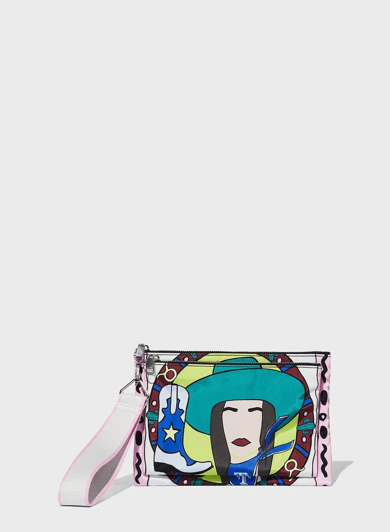 PARFOIS Nylon Horoscope Envelope Bag