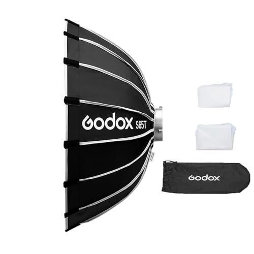 Godox S65T 65cm256in Quick Release Umbrella Softbox Professional Foldable Softbox with Standard Bowen Mount Diffusers for Photography Studio - Image 1