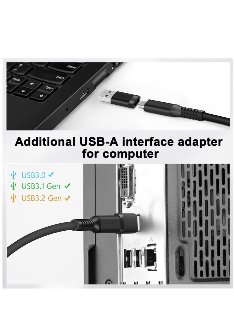 Captaintech Compatible for Oculus Quest 2 Link Cable 16FT, VR Headset Cable for Oculus Quest 2 / Quest 1, USB 3.2 Type C to C High Speed Data Transfer Charging Cord for Gaming PC & USB C Chargers - Image 4