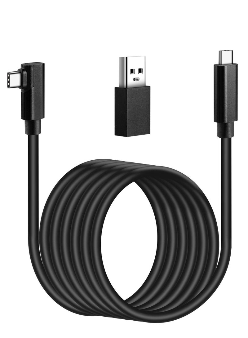 Captaintech Compatible for Oculus Quest 2 Link Cable 16FT, VR Headset Cable for Oculus Quest 2 / Quest 1, USB 3.2 Type C to C High Speed Data Transfer Charging Cord for Gaming PC & USB C Chargers - Image 1