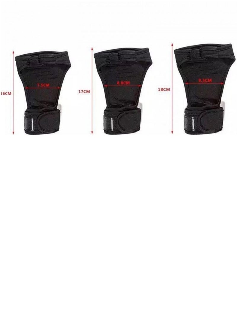 CHAMP KIT - CHAMPKIT Fitness Exercise and Weight Lifting Gloves with Pull Up Tabs,Conforms to Hand for a Luxurious Feel for Gym/Home Workouts, WeightLifting,Training and Exercise , Meduim Size, Red - Image 1