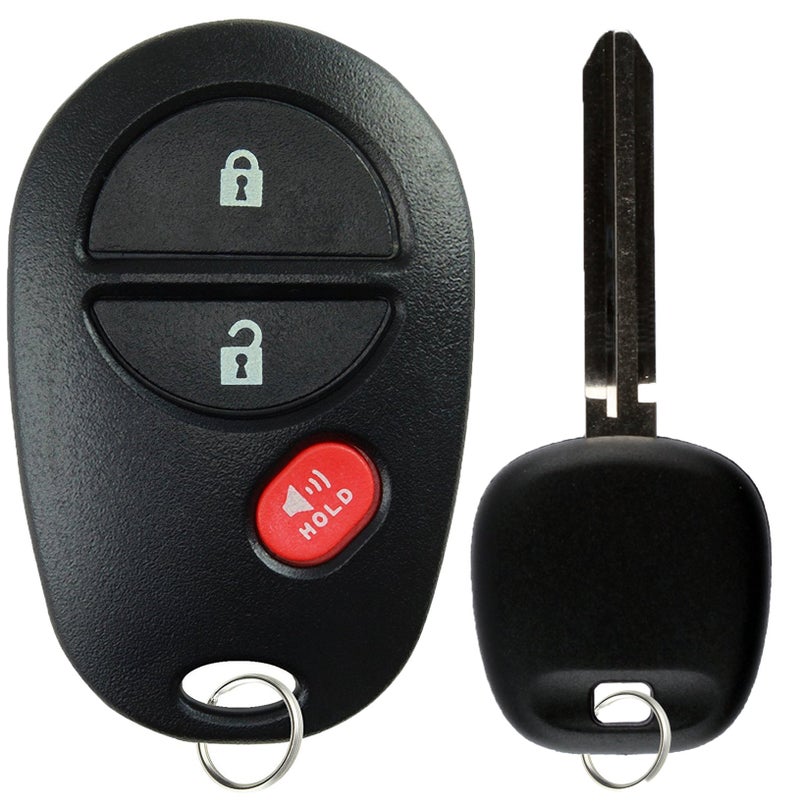 KeylessOption Keyless Entry Remote Fob Uncut Blank Car Key for GQ43VT20T - Image 1