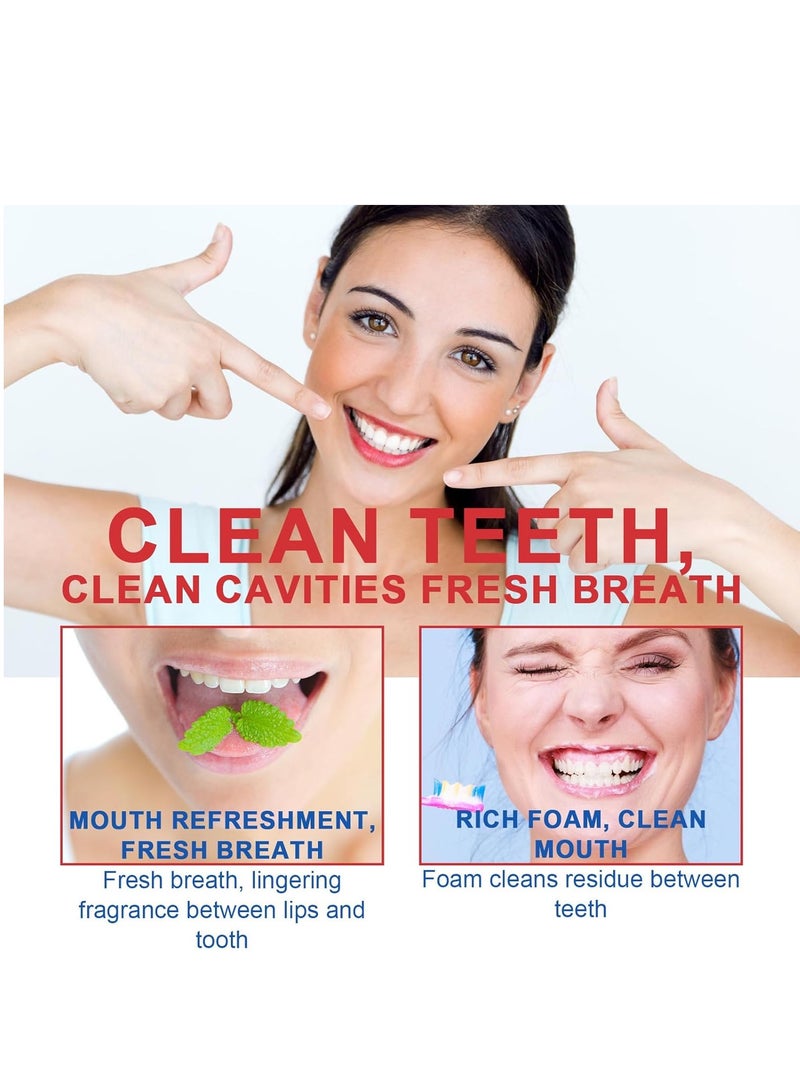 Sp-6 Ultra Whitening Toothpaste, Sp-6 Probiotics Whitening Toothpaste, MS DRWIKEY Probiotics Bright White Toothpaste, Msdrwikey Sp-6 Toothpaste Oral Health Management, Fresh Breath (Red) - Image 2