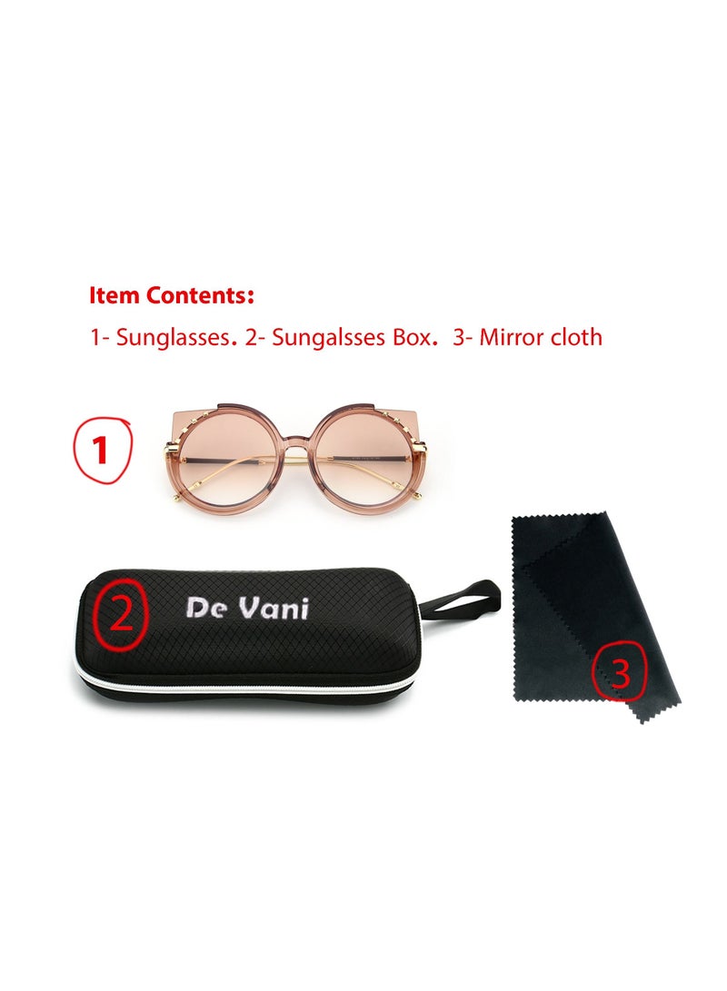 دي فاني نظارة شمسية للنساء من دي فاني، لون بني - Image 3
