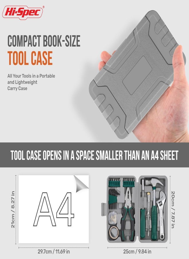 Hi-Spec Basic Home Tool Kit - DIY and Repair Tool Set, Essential Tools for Home, Office or Workshop - Image 2