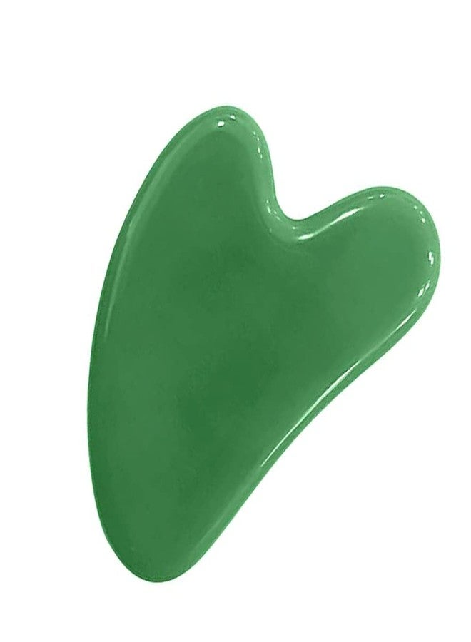 WEPTIX® Gua Sha Facial Tool, Jade Stone Guasha Board for SPA Acupuncture Therapy Trigger Point Treatment, Gua Sha Scraping Massage Tool, Face Roller and Manual Massage Stone for Skin care- (Green) - Image 4