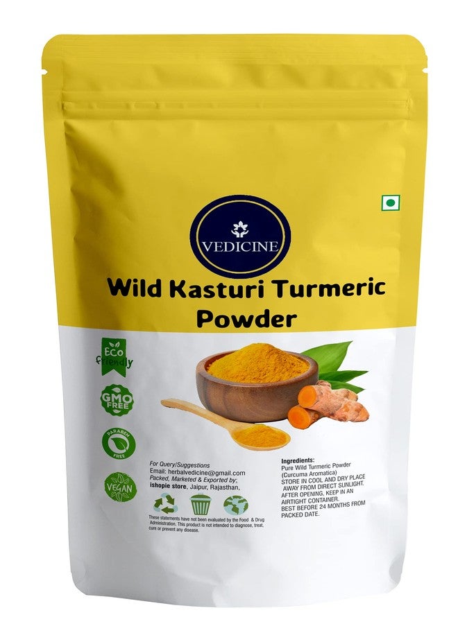 VEDICINE Wild Kasturi Amba Haldi Turmeric Manjal Powder For Face And Skin Whitening (Pack Of 1),120 Grams - Image 1
