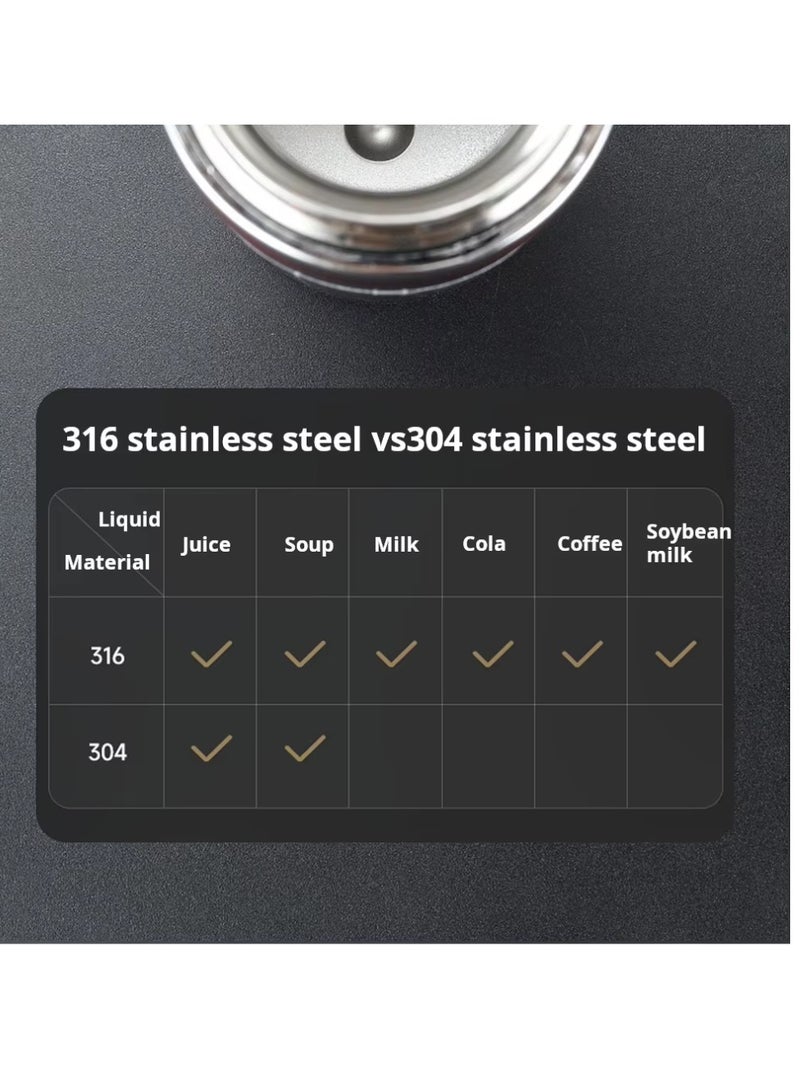 سبال كوب سفر مزدوج الجدار من الفولاذ المقاوم للصدأ، زجاجة مياه معزولة سعة 1000 مل، ترمس للسيارة، للاستخدام الخارجي - Image 4