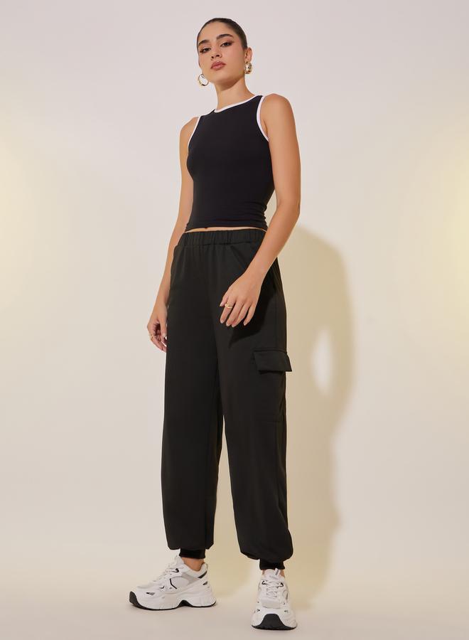 تايك تو بنطلون رياضي فضفاض بجيوب - Image 1