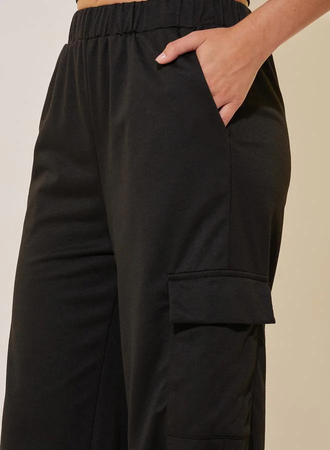 تايك تو Solid Loose Fit Pockets Joggers